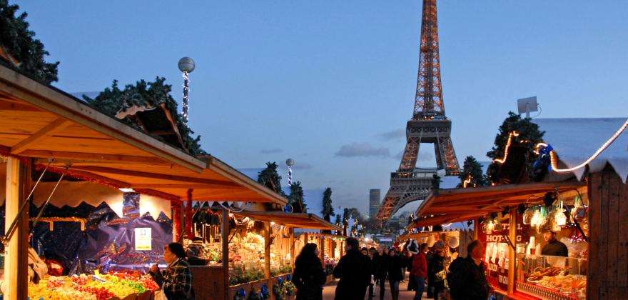 Gourmet Christmas shopping at the Champs de Mars Christmas Village