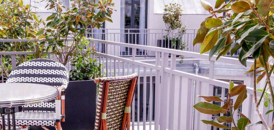 A terrace in Paris