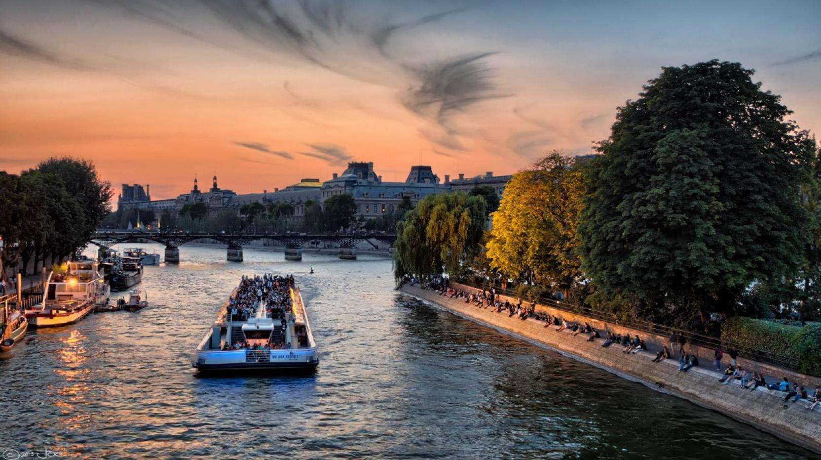 Paris from the water; the charm of cruises on the Seine