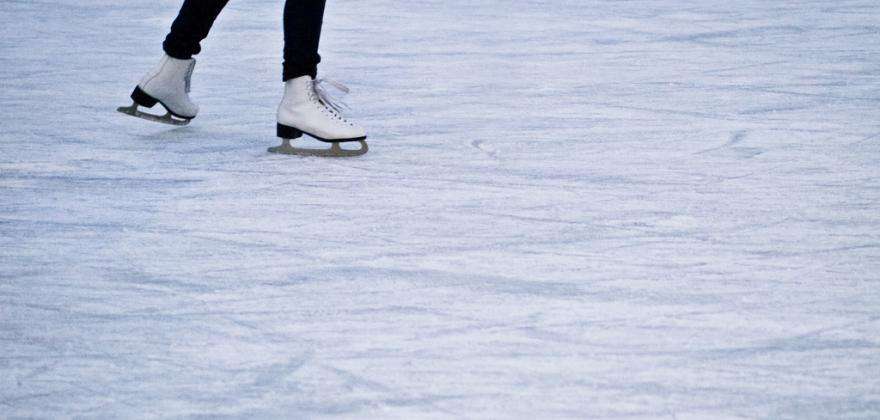 A new tradition; the Grand Palais ice rink!