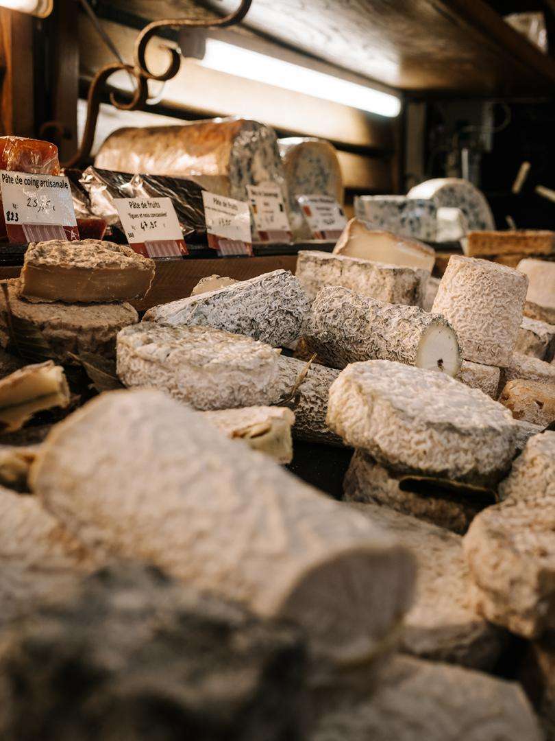 Focus on the Fromagerie Androuët, just a short stroll from the hotel